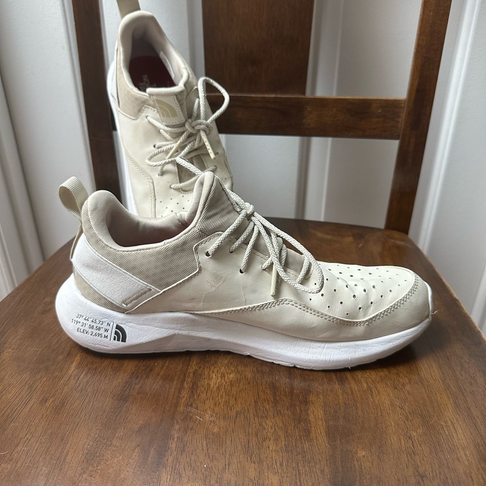 The North Face Women’s Size 10.5 Tan and White Exts Athletic Shoes